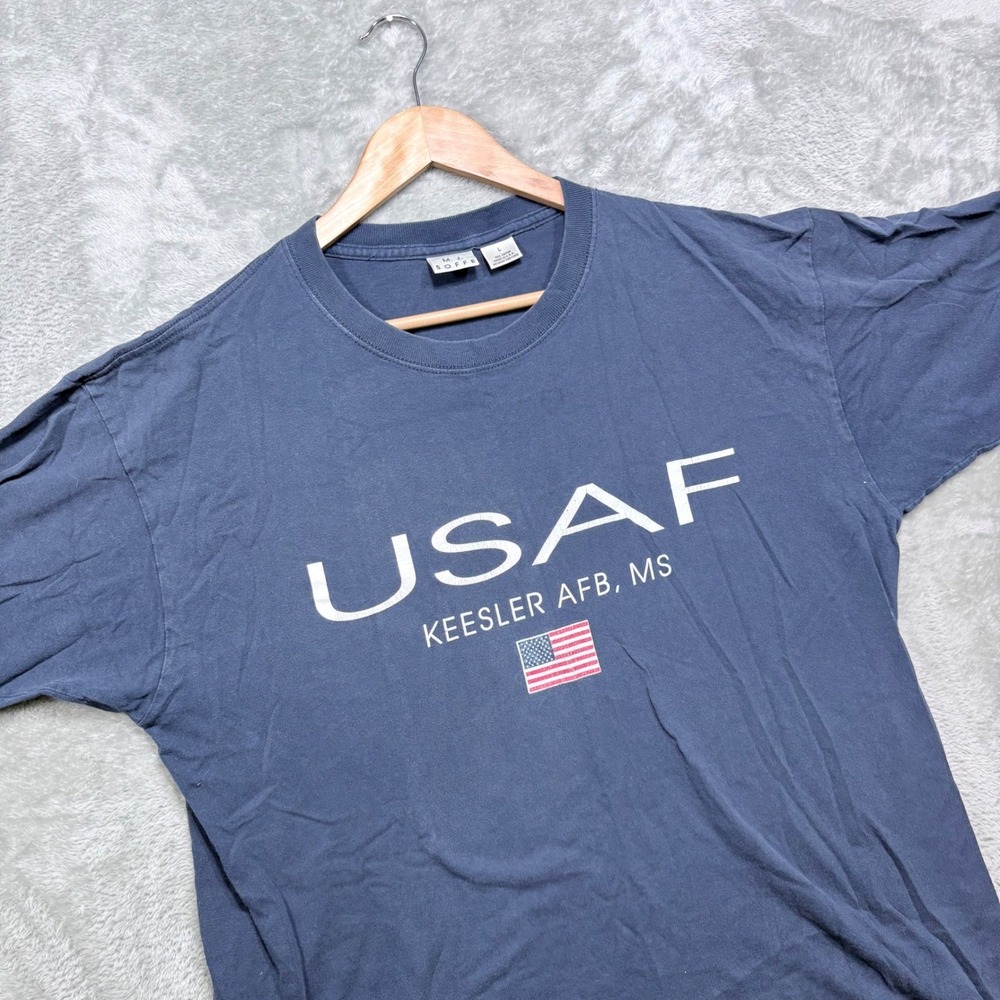 Vintage M.J. Soffe USAF Keesler AFB T-Shirt Mens L Made USA 90s Military‎